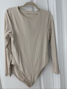 Old Navy Neutral Beige Long Sleeve Bodysuit size xl